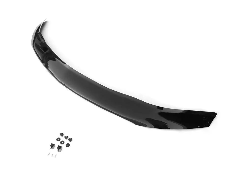 Deflector de Capot Mitsubishi L200 2016-2019 | Protector Antiviento ABS Negro 2