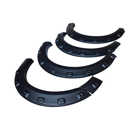 Extensiones de Tapabarro Fangueras GreatWall Poer | Estilo Militar, ABS Negro