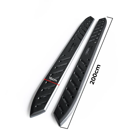 Juego de Pisaderas Mitsubishi L200 2016-2024 Shark Heavy Duty | Fierro Negro Resistente