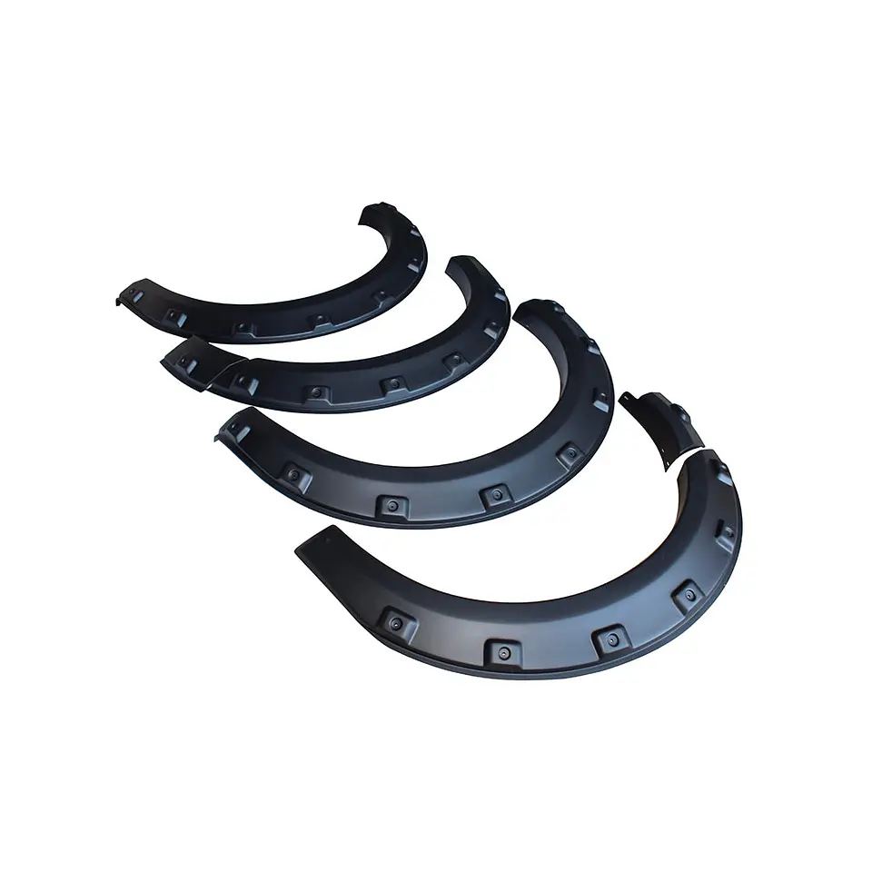 Extensiones de Tapabarro Fangueras GreatWall Poer | Estilo Militar, ABS Negro 4