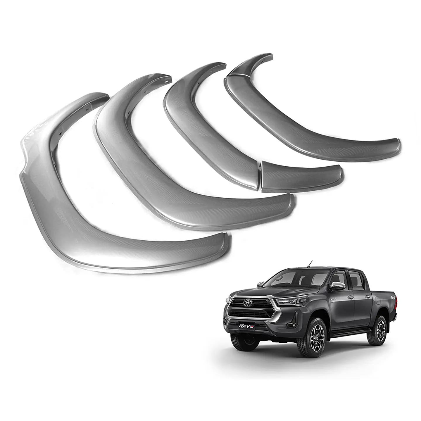 Extensiones de Tapabarro | Toyota Hilux Revo 2021-2022 | Kangaroo Chile 1