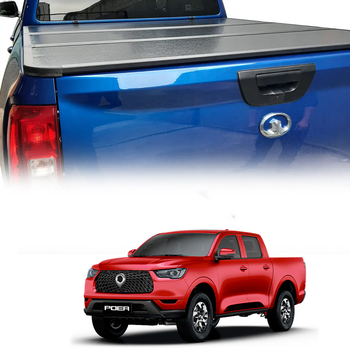 Tapa Rígida TRIFOLD para Great Wall Poer – Cubierta de Aluminio Impermeable y Segura 1