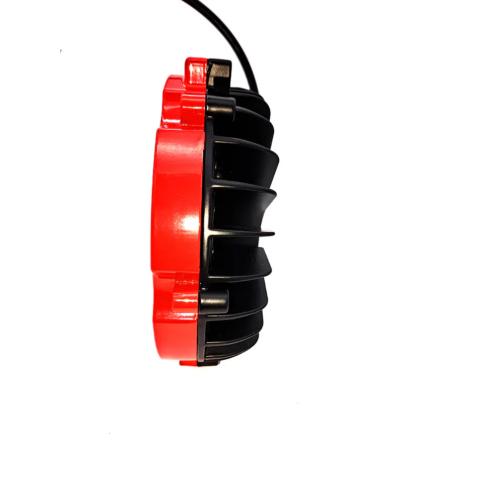 Foco Redondo Rojo Led Hull 36v 51w 18 Cm Diametro 17 Leds 4
