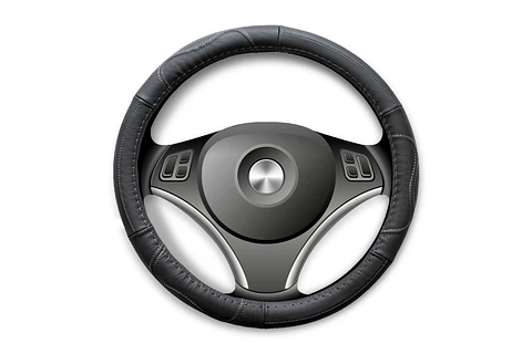 Cubre Volante Cuero Negro Talla M Para Camionetas Hilo Negro