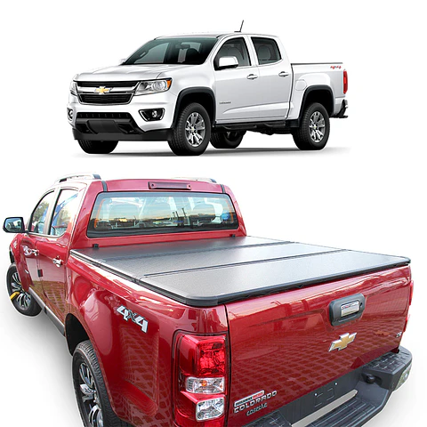 Tapa Rígida TRIFOLD Chevrolet Colorado 2018–2021 | Aluminio Texturizado | Kangaroo Chile