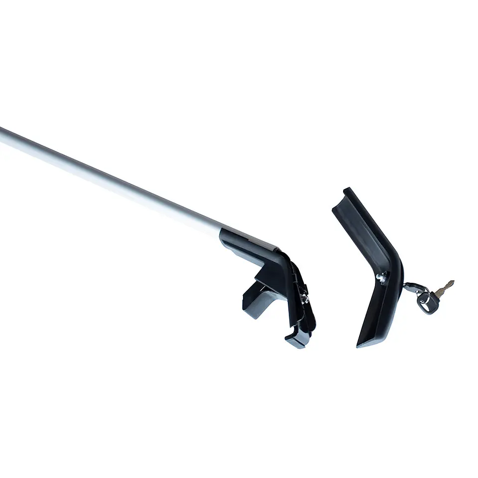 Barra de Techo Transversal Universal 127cm | Soporta 75kg, Aluminio Gris 7