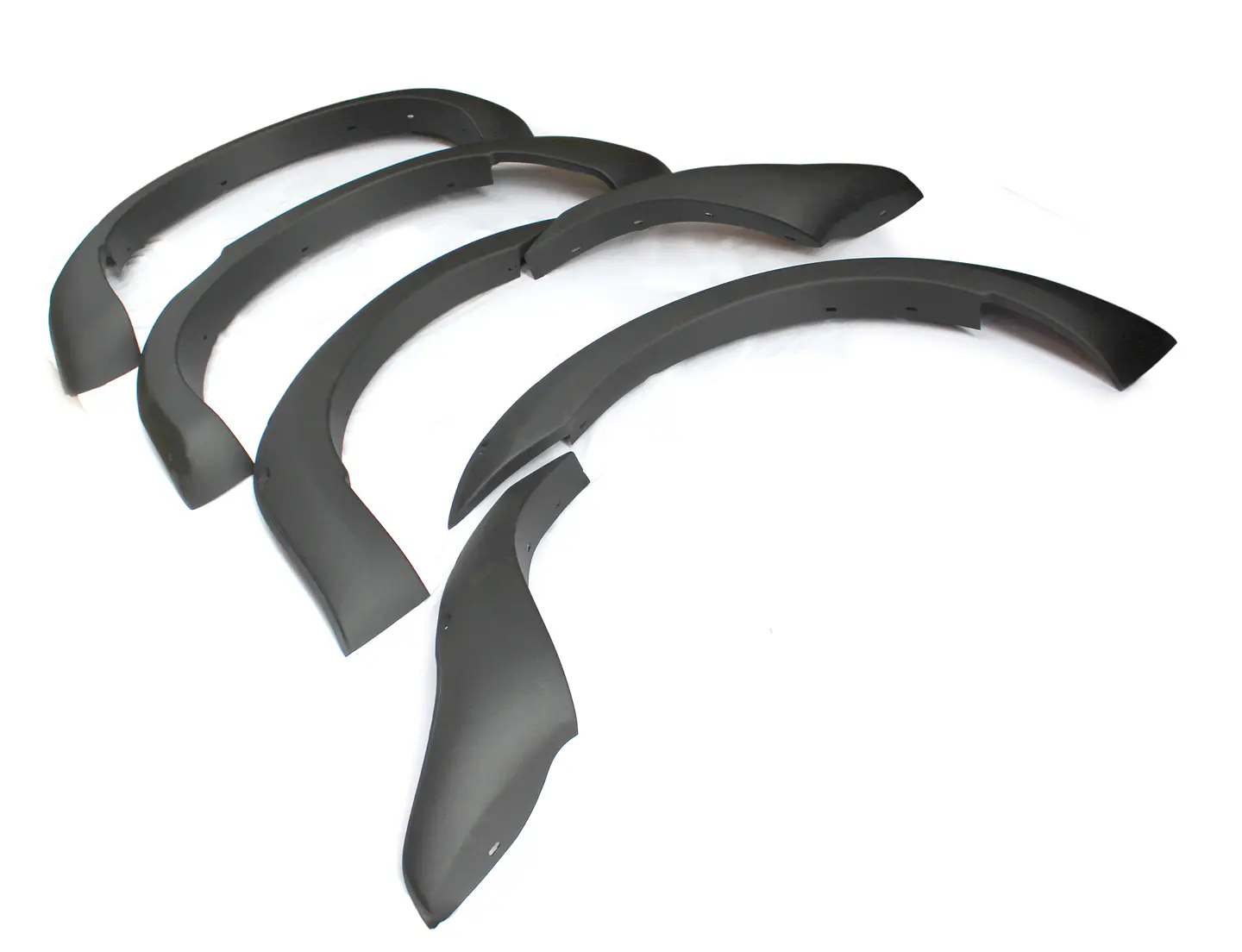 Extensiones de Tapabarros Estilo Militar para Ford Ranger 2016–2022 | Plástico ABS Negro Lisas 3