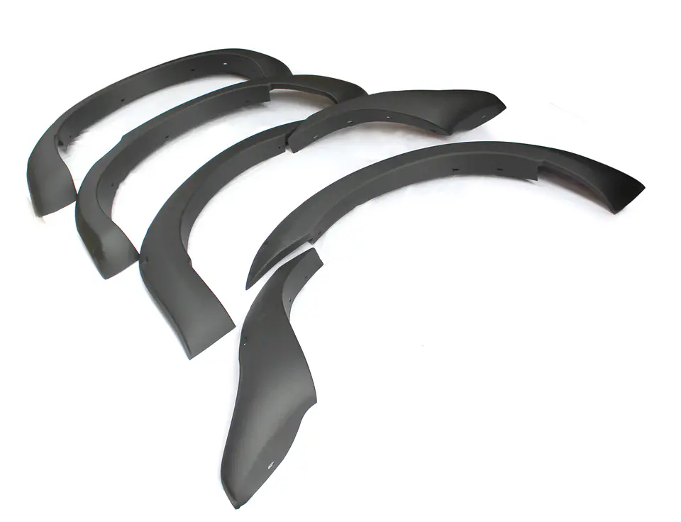 Extensiones de Tapabarros Estilo Militar para Ford Ranger 2016–2022 | Plástico ABS Negro Lisas 3