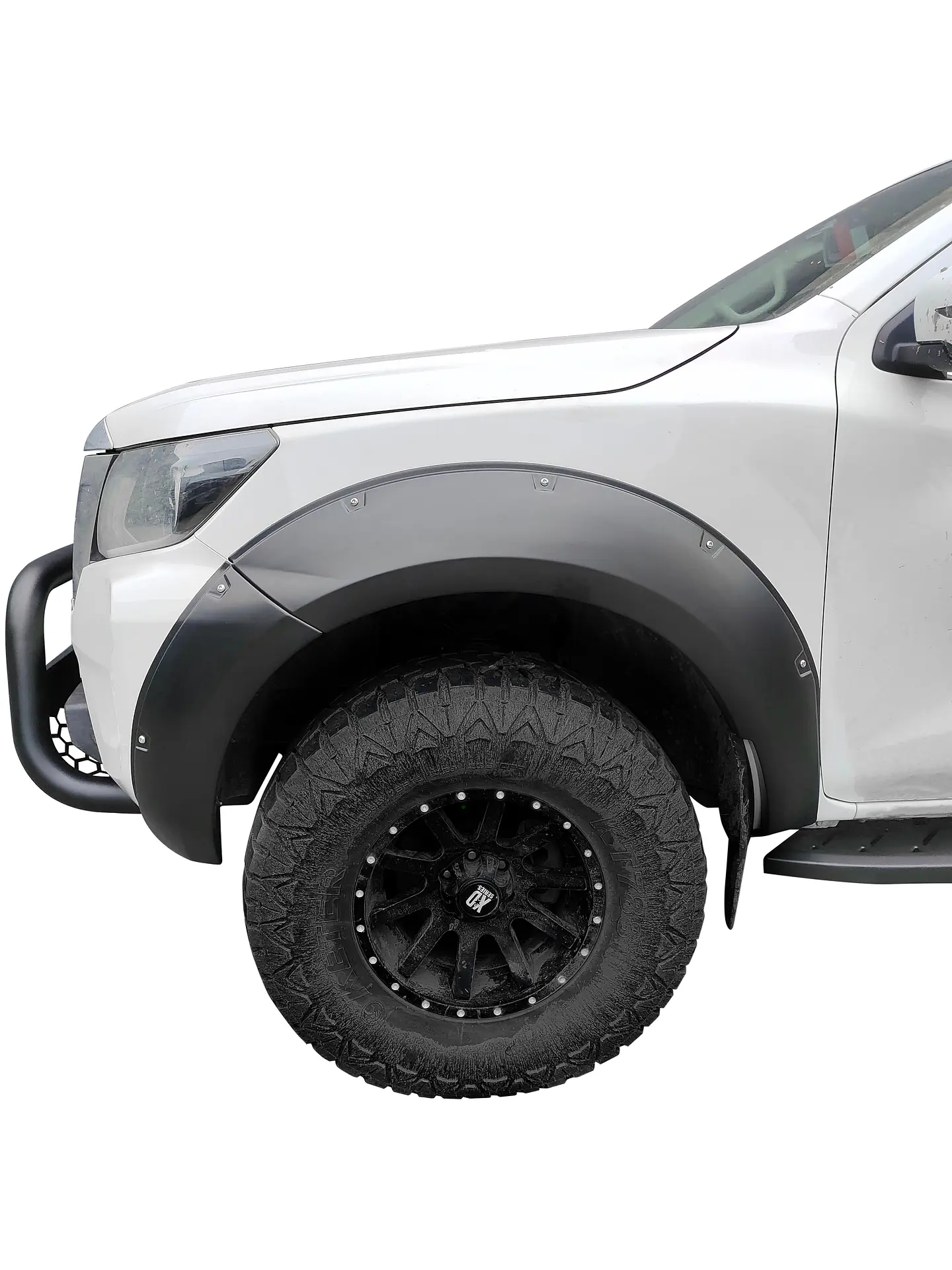 Extensiones de Tapabarro | Estilo Militar Liso | Nissan Navara 2021-2022 | Kangaroo Chile 5