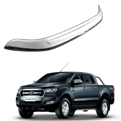 Deflector de Capot | Ford Ranger 2013-2015 | Bicolor (Plata/Negro) | Kangaroo Chile