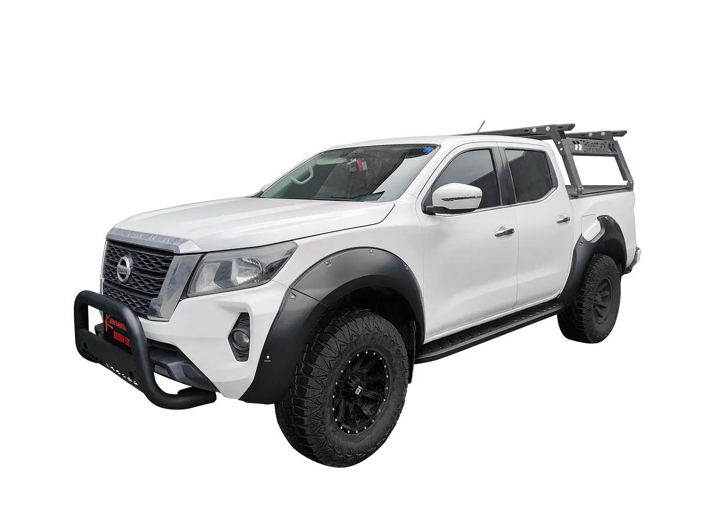 Extensiones de Tapabarro | Estilo Militar Liso | Nissan Navara 2021-2022 | Kangaroo Chile 7