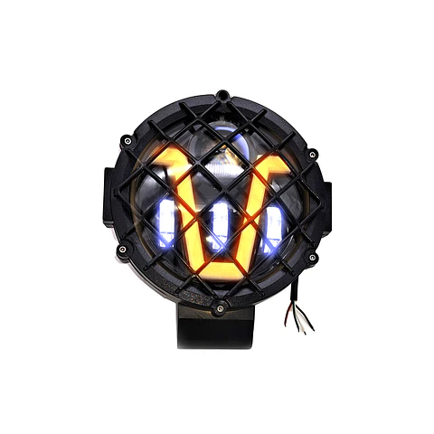 Foco LED Luz Blanca y Cálida con Rejilla | 51W, 5 Modos de Iluminación