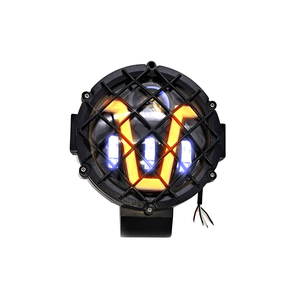 Foco LED Luz Blanca y Cálida con Rejilla | 51W, 5 Modos de Iluminación 1