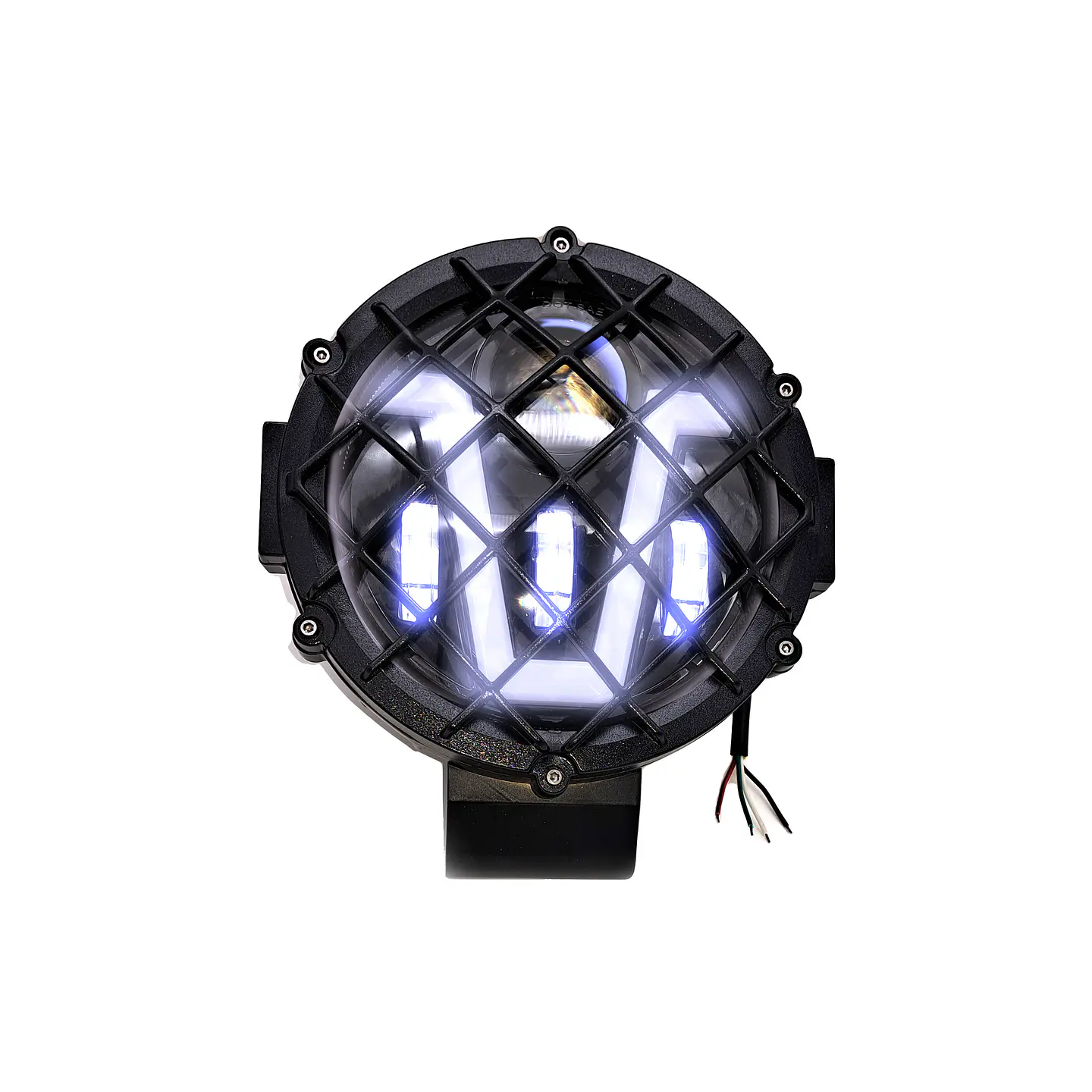 Foco LED Luz Blanca y Cálida con Rejilla | 51W, 5 Modos de Iluminación 6