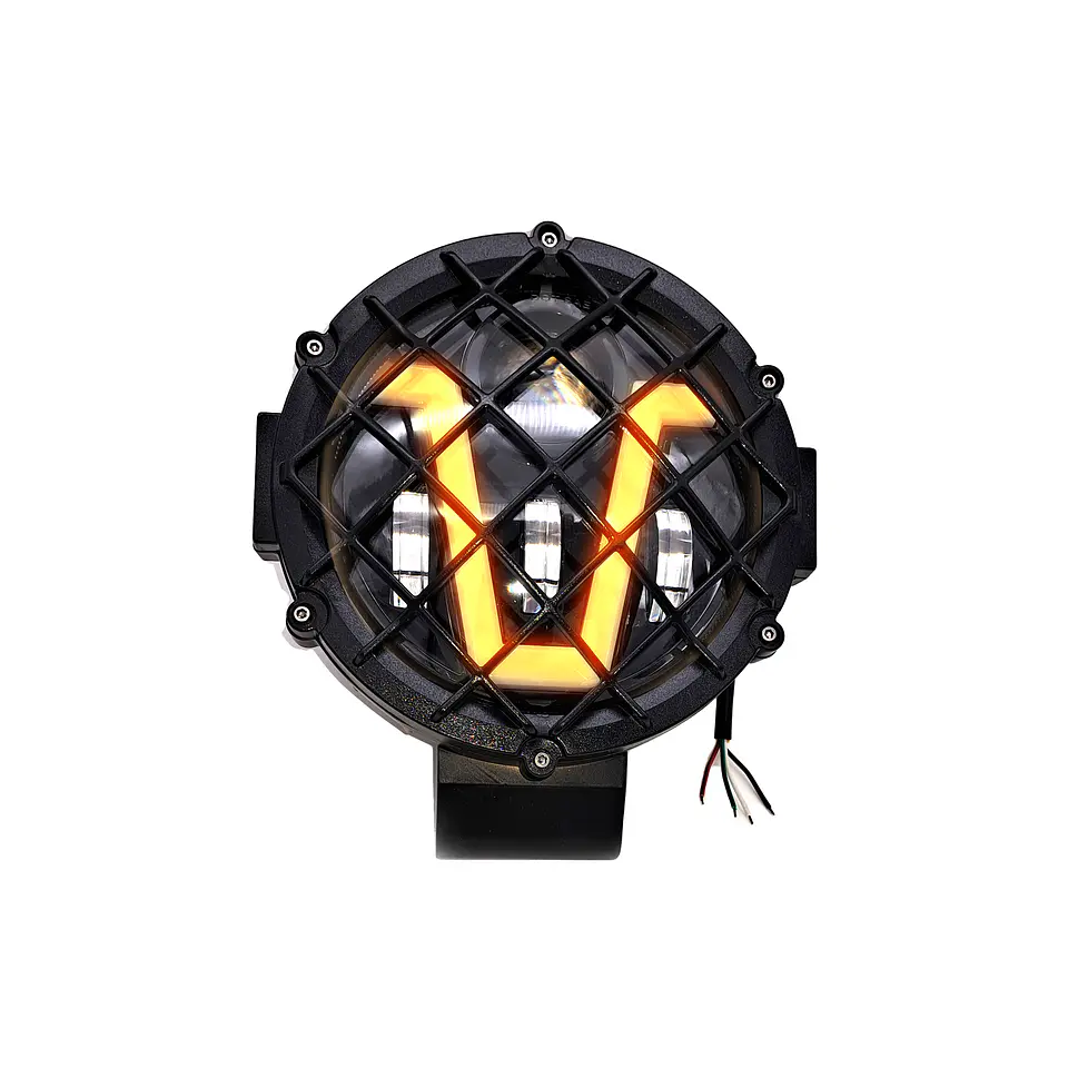Foco LED Luz Blanca y Cálida con Rejilla | 51W, 5 Modos de Iluminación 8