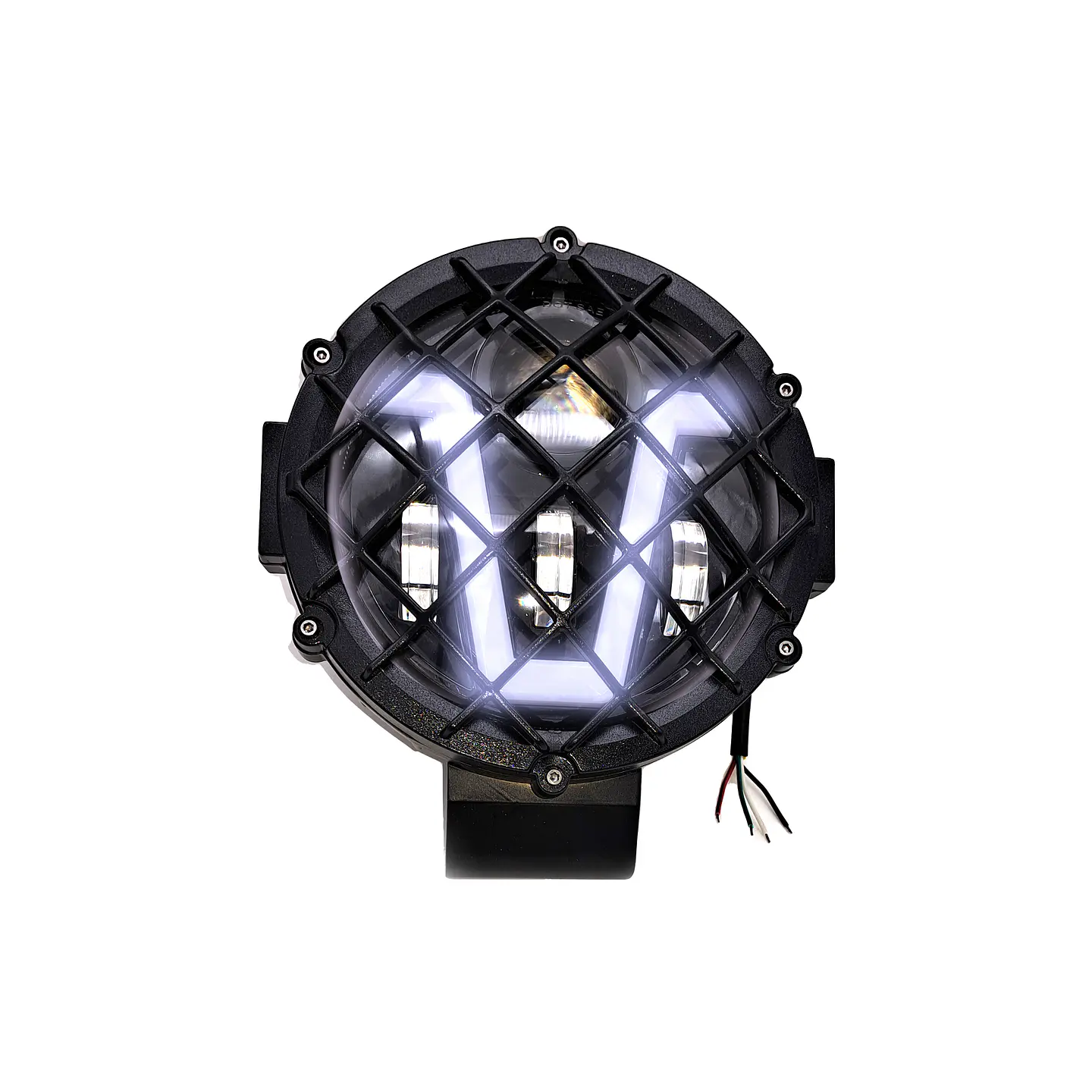 Foco LED Luz Blanca y Cálida con Rejilla | 51W, 5 Modos de Iluminación 9