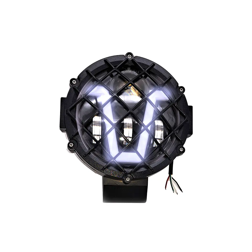 Foco LED Luz Blanca y Cálida con Rejilla | 51W, 5 Modos de Iluminación 9