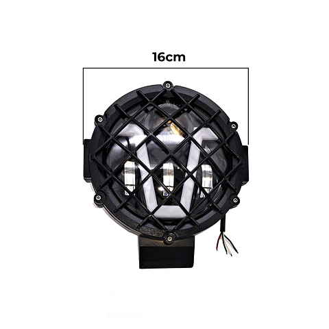 Foco LED Luz Blanca y Cálida con Rejilla | 51W, 5 Modos de Iluminación