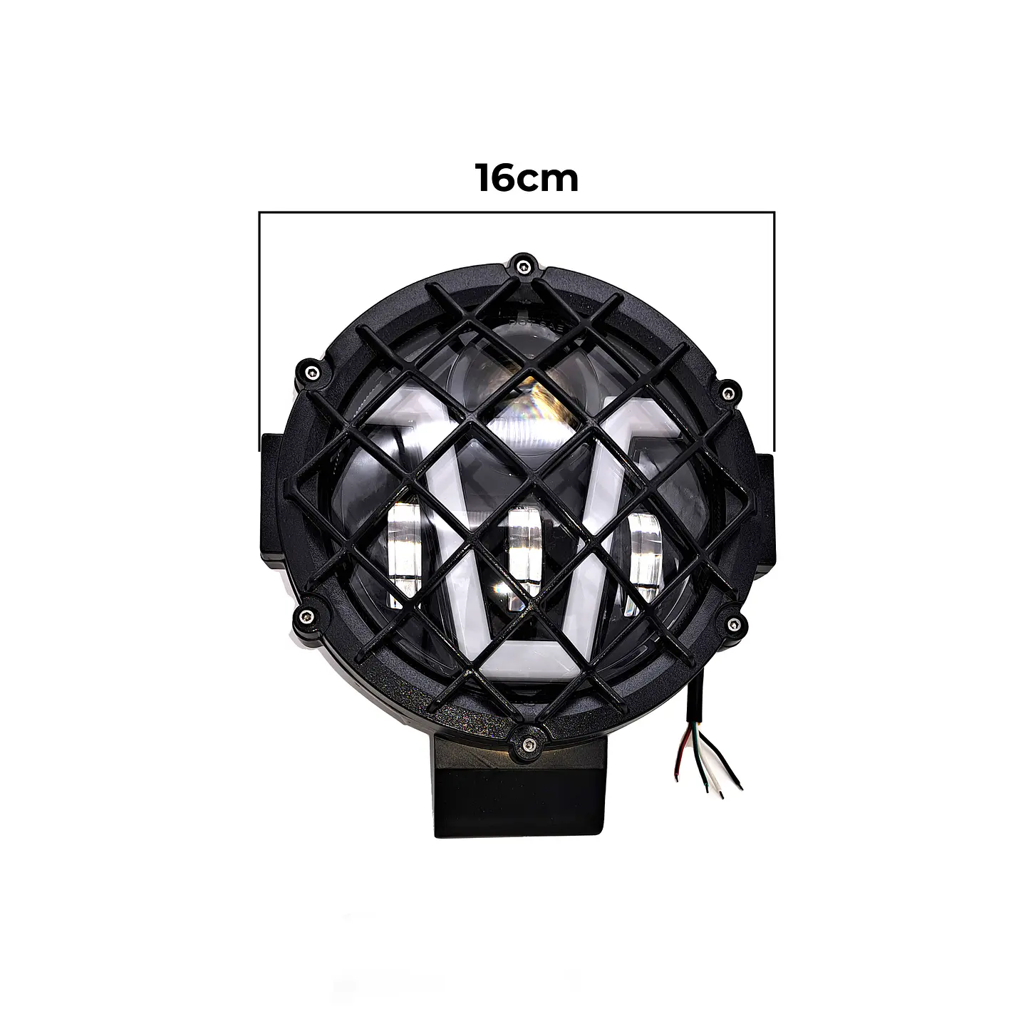 Foco LED Luz Blanca y Cálida con Rejilla | 51W, 5 Modos de Iluminación 2