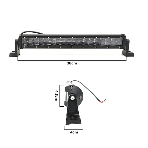 Barra LED Rectangular 108W 36LED | IP67 Off-Road 4x4