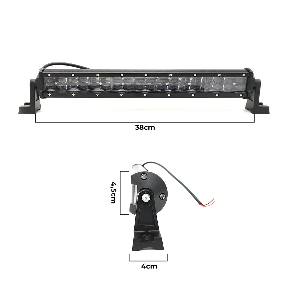 Barra LED Rectangular 108W 36LED | IP67 Off-Road 4x4 2