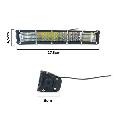 Título SEO: Barra LED Rectangular 36W 78LED | IP67 Off-Road 4x4