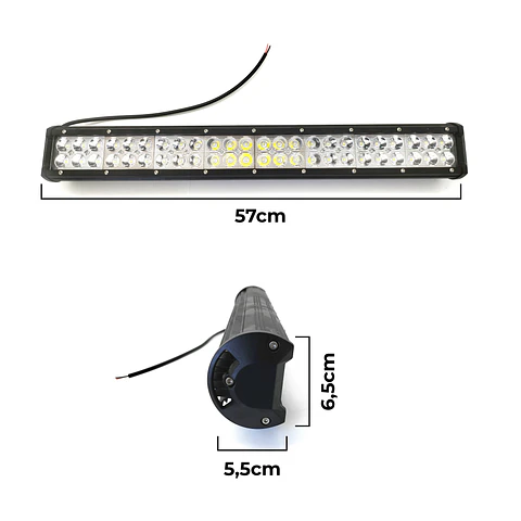 Barra LED Rectangular 144W 48LED | IP67 Off-Road 4x4