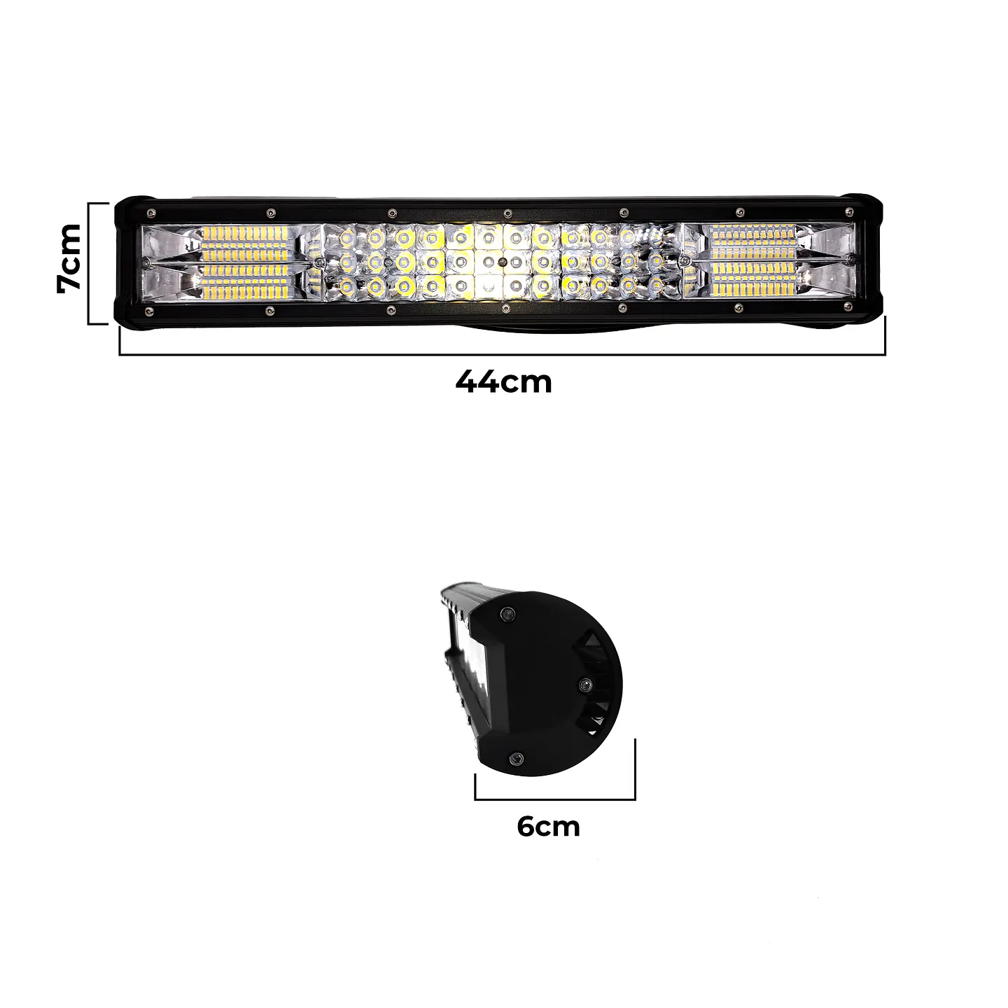 Barra Led Rectangular 32w 84led Luz Blanca 3