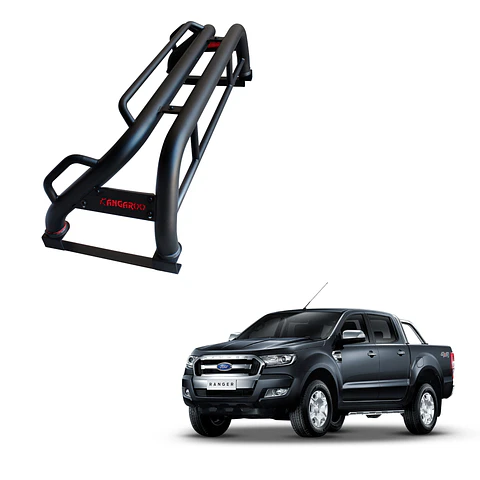 Barra Antivuelco Fierro Ford Ranger 2013–2021 | Luz de Freno y Base para Lona | Kangaroo Chile