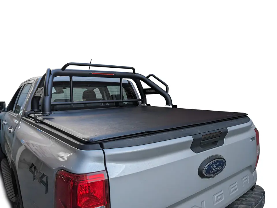 Lona Marítima Tapacarga Ford Ranger XLT 2024+ | Marco y Barras de Aluminio | Incluye Kit de Instalación | Kangaroo Chile 6