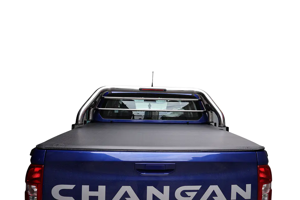 Lona Marítima Cubrepickup Changan Hunter | Marco y Barras de Aluminio  | Kangaroo Chile 4