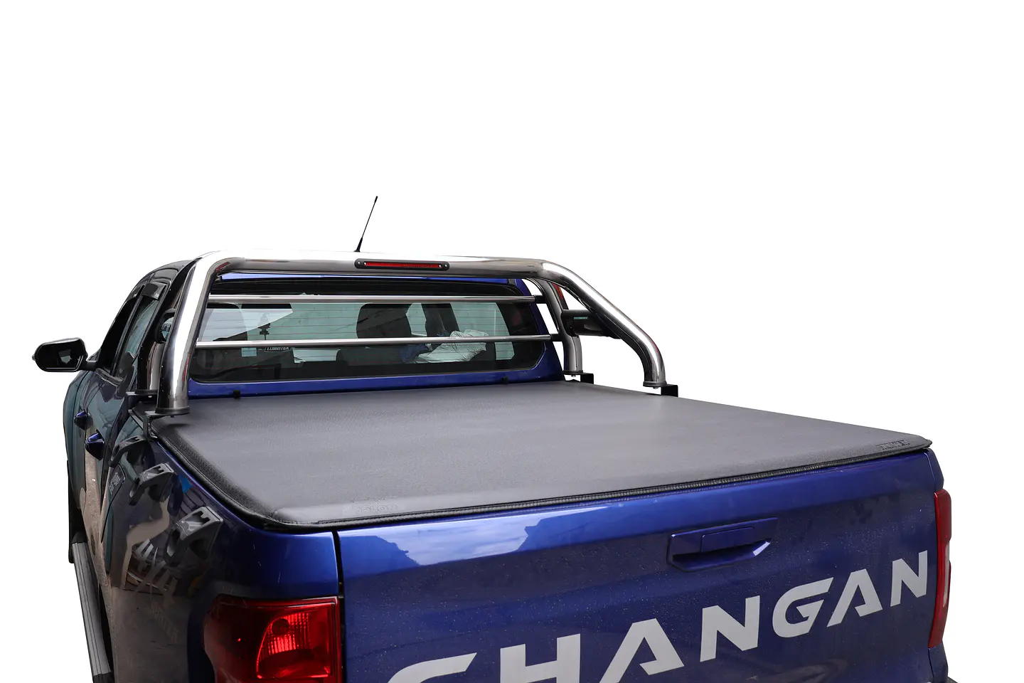 Lona Marítima Cubrepickup Changan Hunter | Marco y Barras de Aluminio  | Kangaroo Chile 7