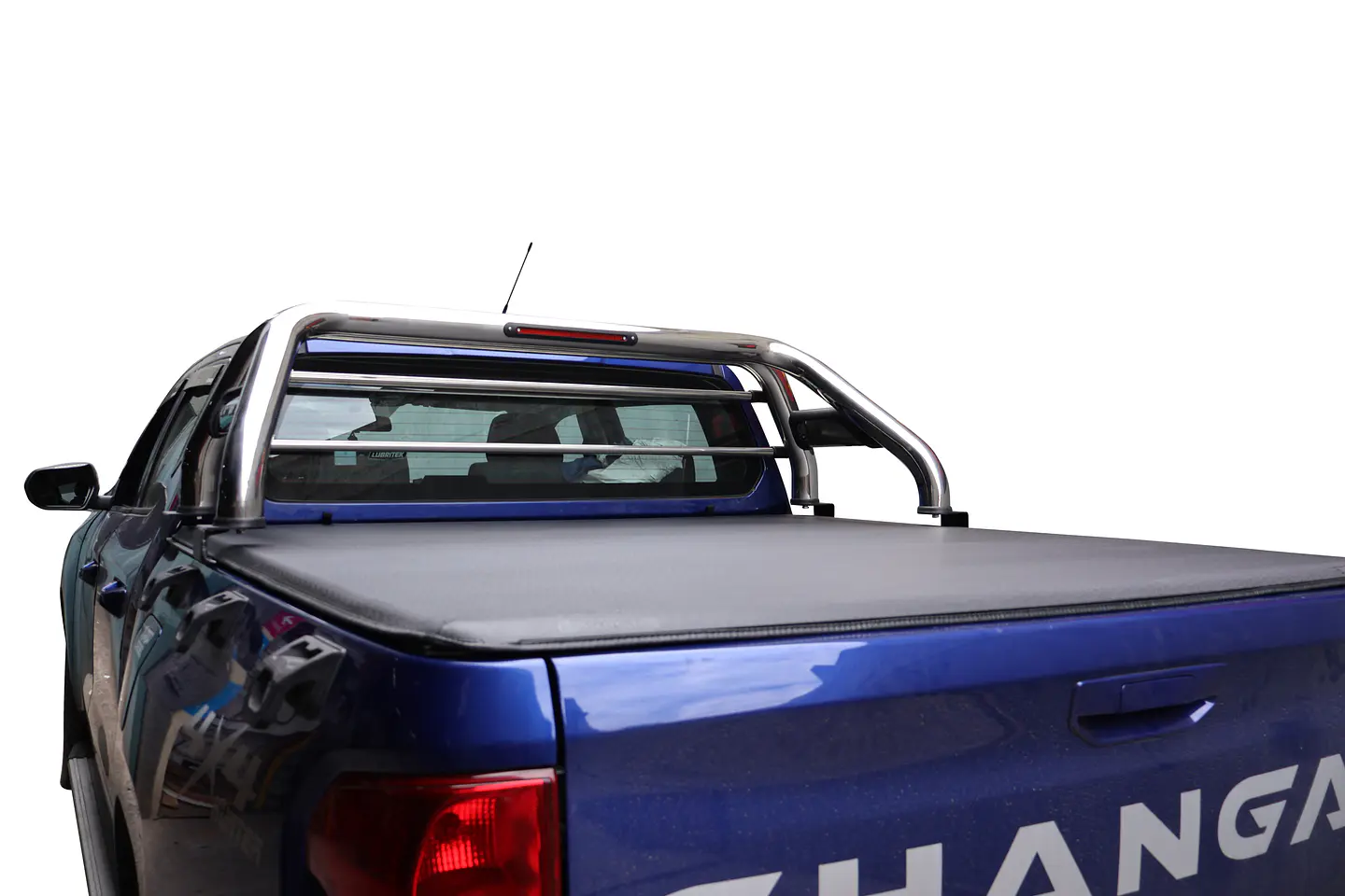 Lona Marítima Cubrepickup Changan Hunter | Marco y Barras de Aluminio  | Kangaroo Chile 8