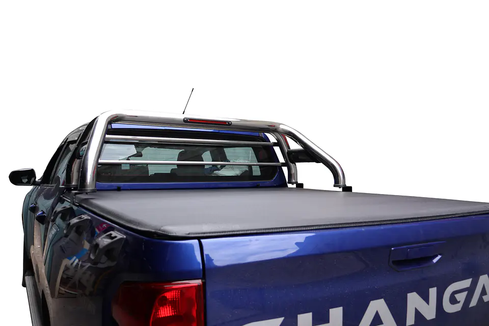 Lona Marítima Cubrepickup Changan Hunter | Marco y Barras de Aluminio  | Kangaroo Chile 8