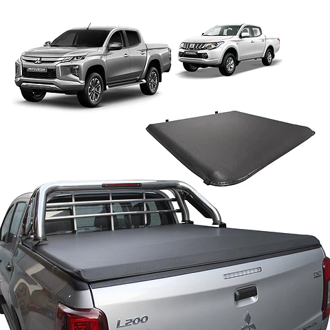 Lona Marítima Mitsubishi L200 2016–2024 con Jaula | Cubre Pickup Impermeable | Kangaroo Chile