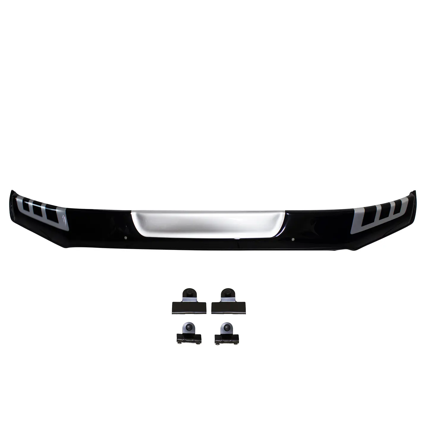 Deflector de Capot Ford Ranger 2024+ Policarbonato Bicolor Negro-Gris – Instalación sin perforación 3