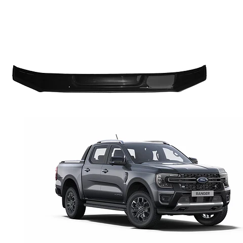 Deflector de Capot Ford Ranger 2024+ Policarbonato Negro – Instalación sin perforación