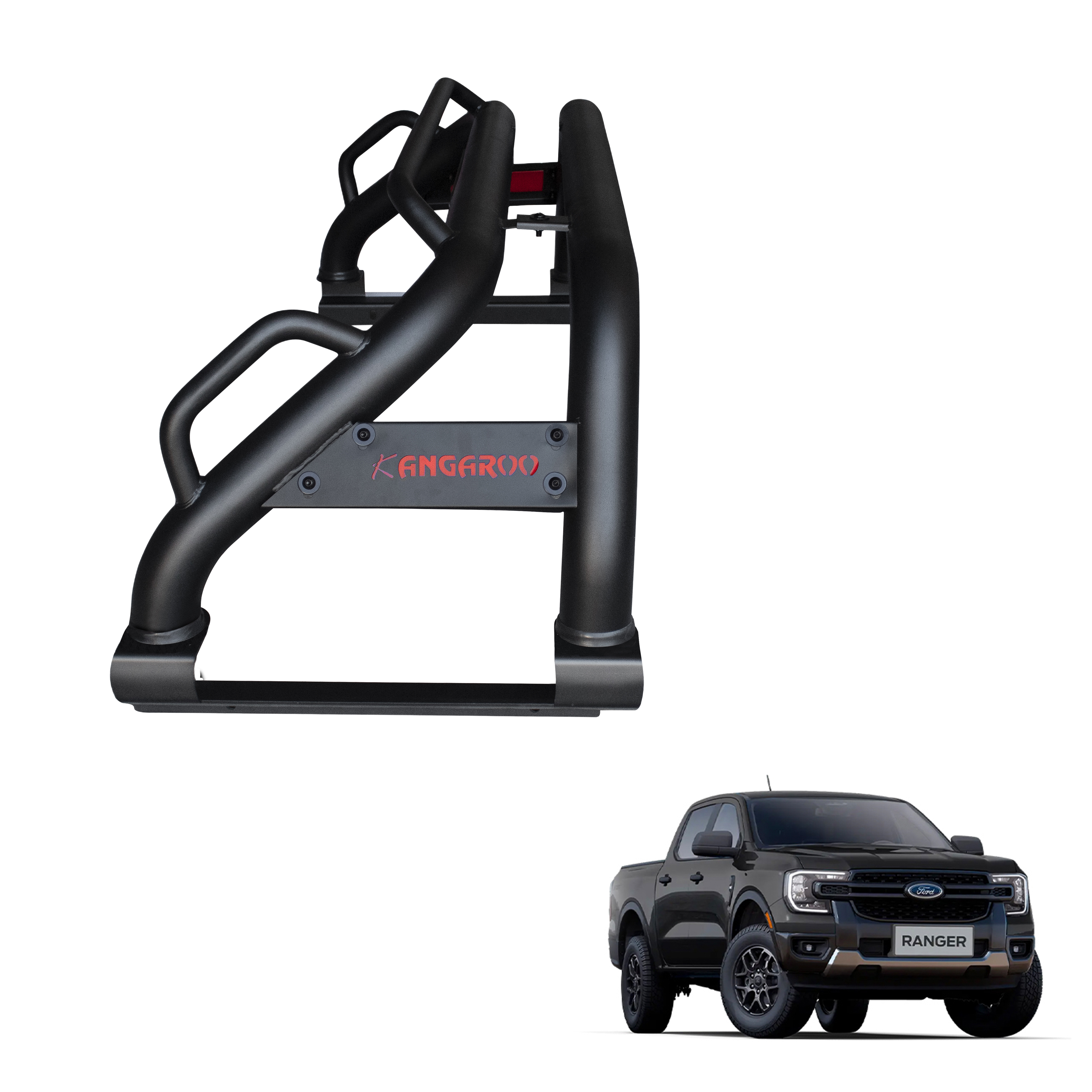 Barra Antivuelco Fierro Ford Ranger 2024+ | Luz de Freno y B