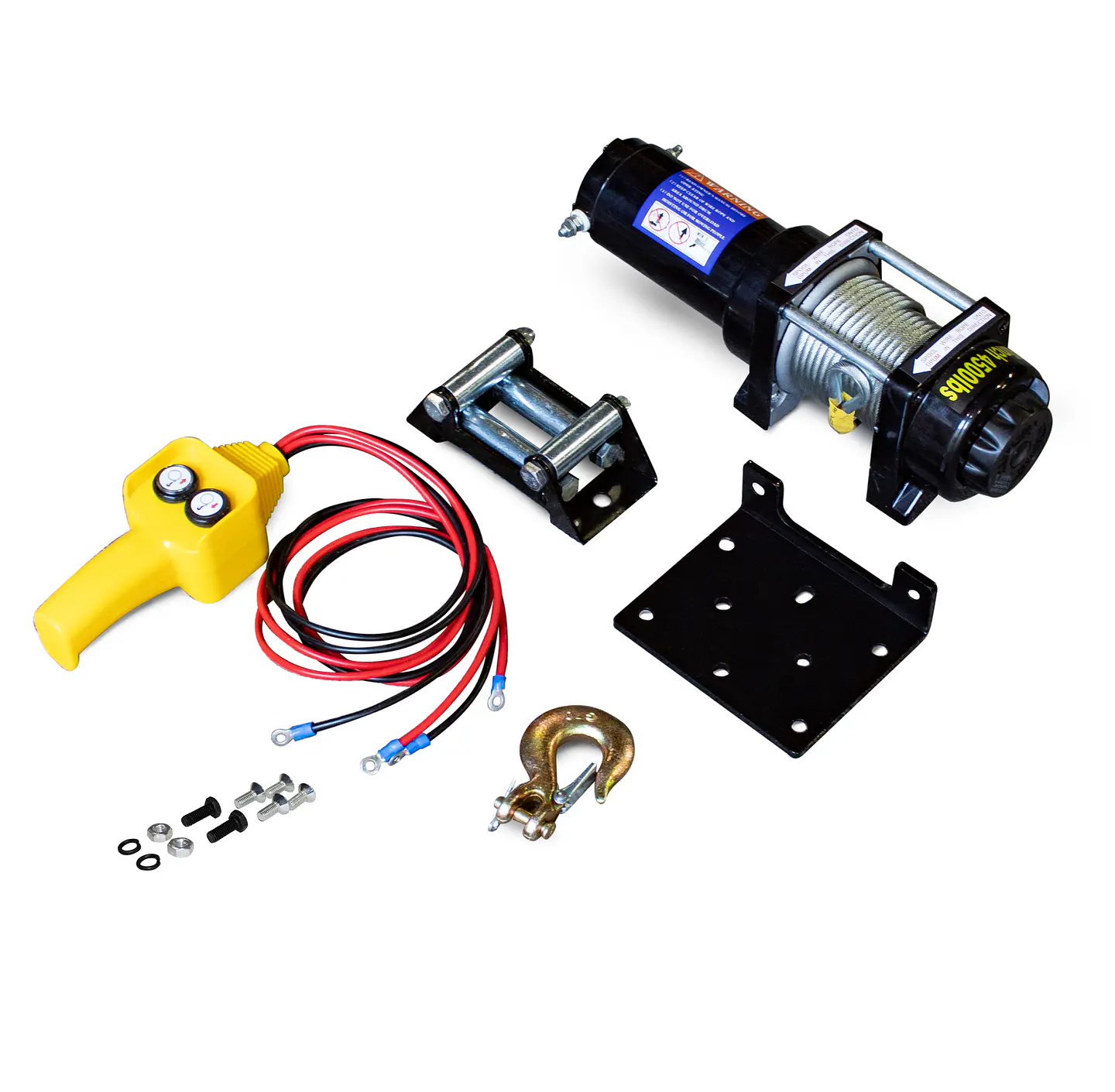 Winche Eléctrico 4500lb (2041Kg) 12V | Cable de Acero 5mm x 10m | Kangaroo Chile 1