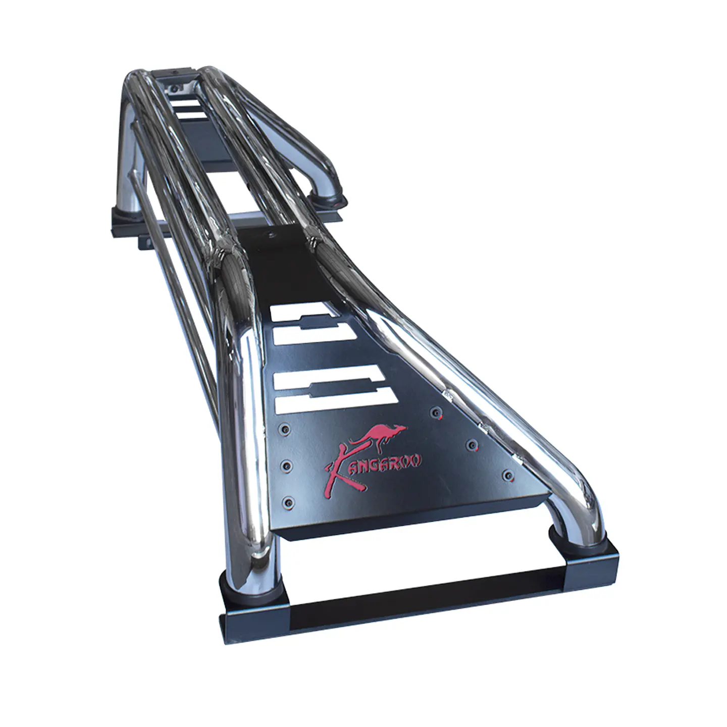Barra Antivuelco Acero Inoxidable Mitsubishi L200 2006–2015 | Luz de Freno y Base para Lona 4x4 | Kangaroo Chile 4