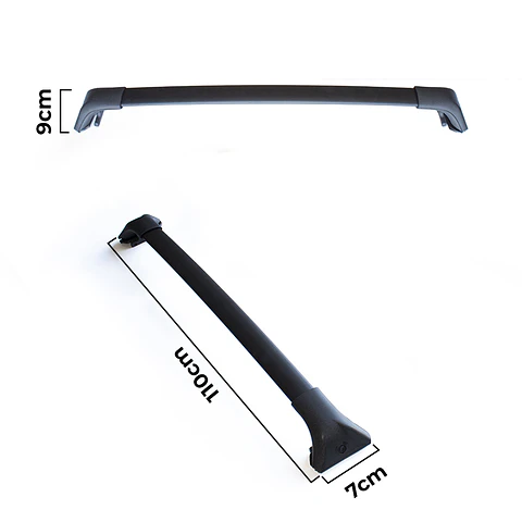 Barras de Techo Transversales Toyota Rush 2021-2023 | Aluminio Negro 75kg | Kangaroo Chile