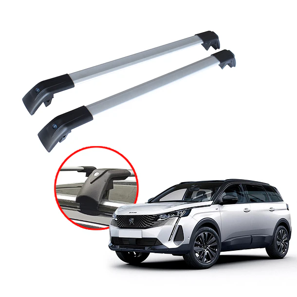 Barres De Toit Transversales En Aluminium Noir Pour Citroën Berlingo K9 (2018-2025) - Kit 3 Points De Fixation