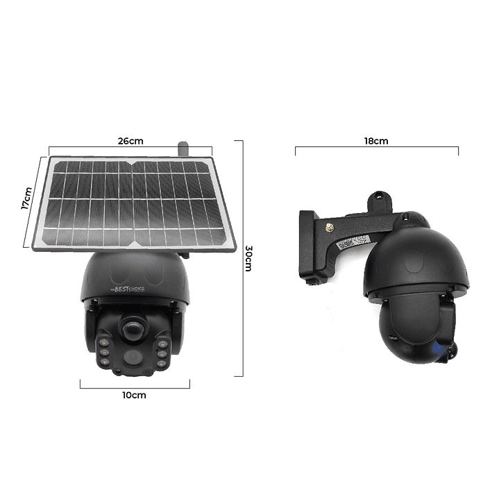 Cámara Vigilancia Ptz Hd 3mpx C/ Panel Solar 4g Exterior 4