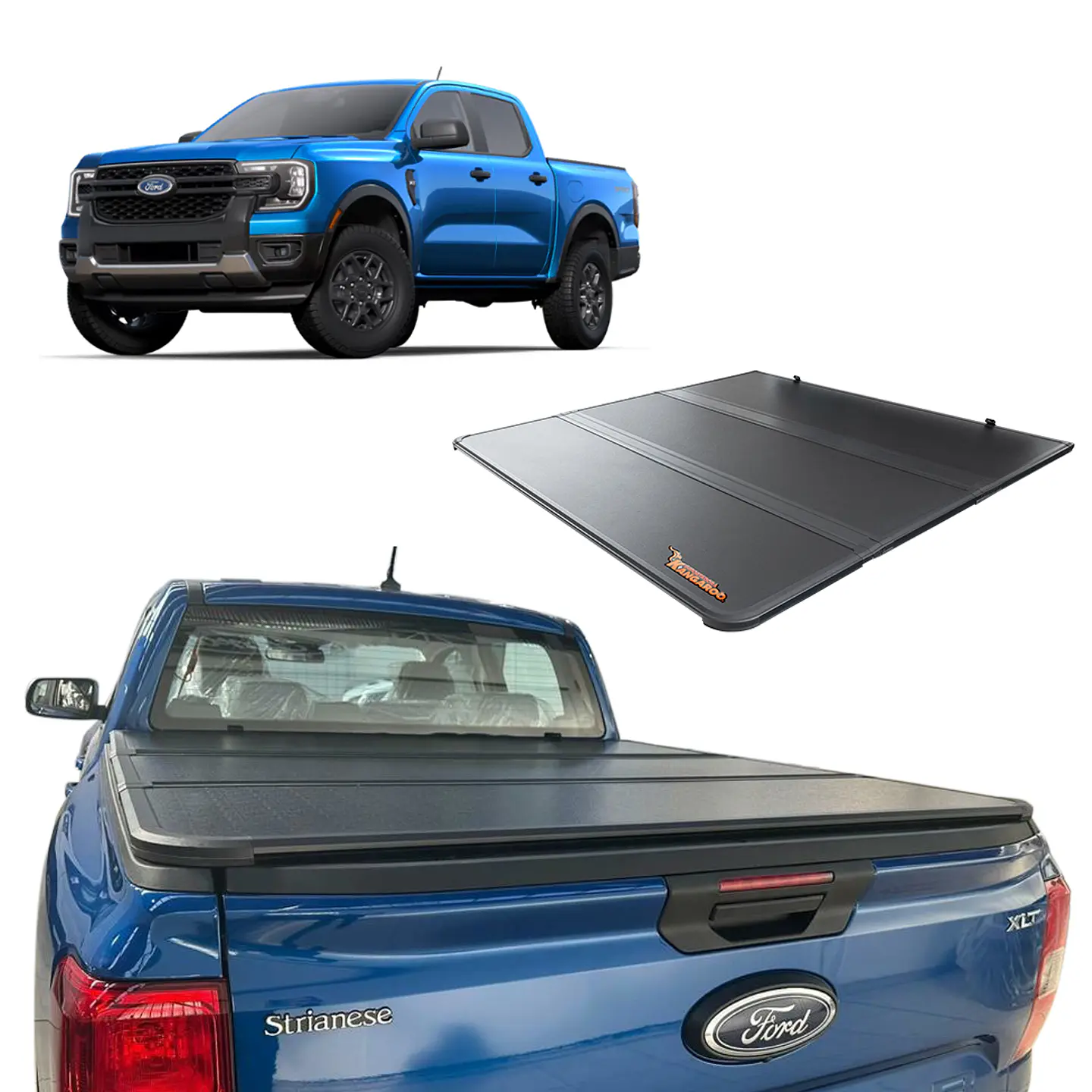 Tapa Rígida TRIFOLD Ford Ranger 2024+ | Alta seguridad y diseño resistente 1