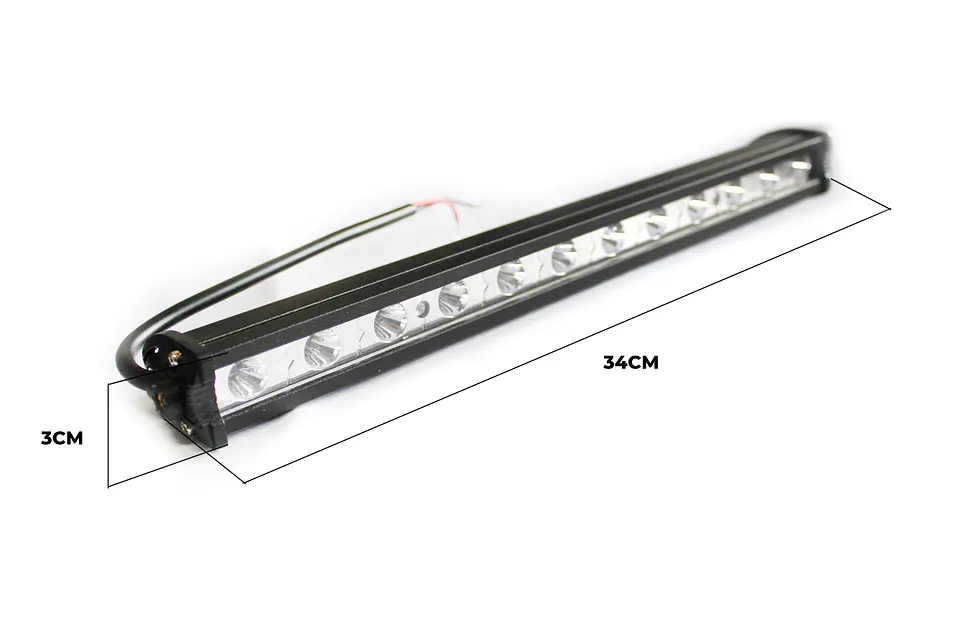 Barra Led Blanco 34cm 12 Led 36v Aluminio 4
