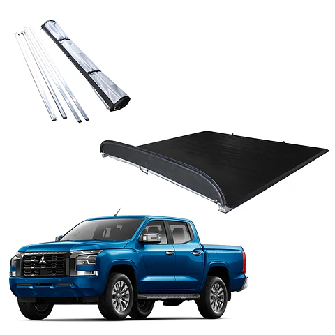 Lona Marítima Cubrepickup Mitsubishi L200 2024+ | Marco y Barras de Aluminio  | Kangaroo Chile