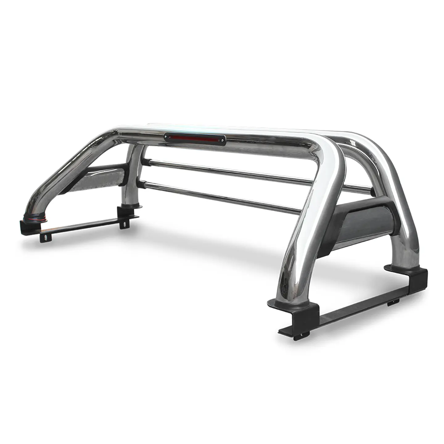 Barra Antivuelco Acero Inoxidable Nissan Navara 2021+ | Con Luz de Freno y Bases para Lona | Kangaroo 2