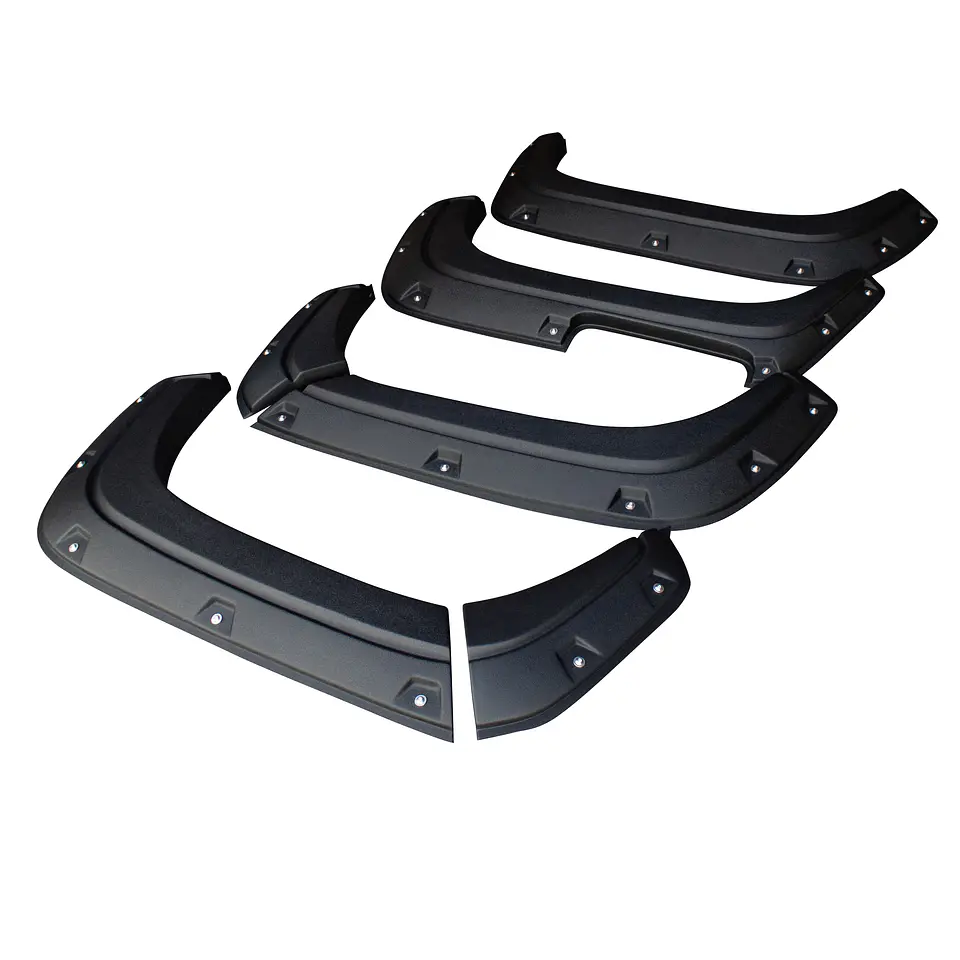 Extensiones de Tapabarro | Estilo Militar Texturizado | Mitsubishi L200 2024+ | Kangaroo Chile 5
