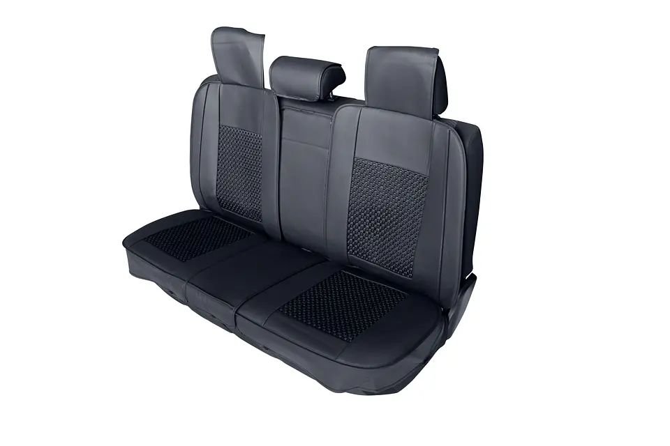 Cubre Asiento Ecocuero Universal para Camioneta Cabecera Memory Foam Negro 3