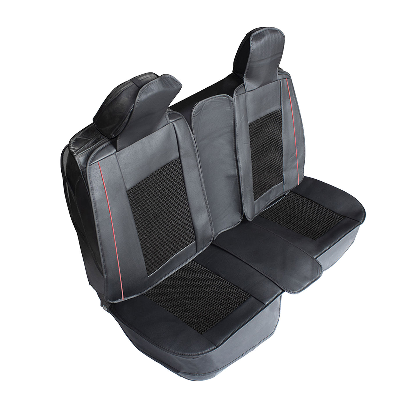 Cubre Asiento Ecocuero Universal para Camioneta #12 Linea Roja 3